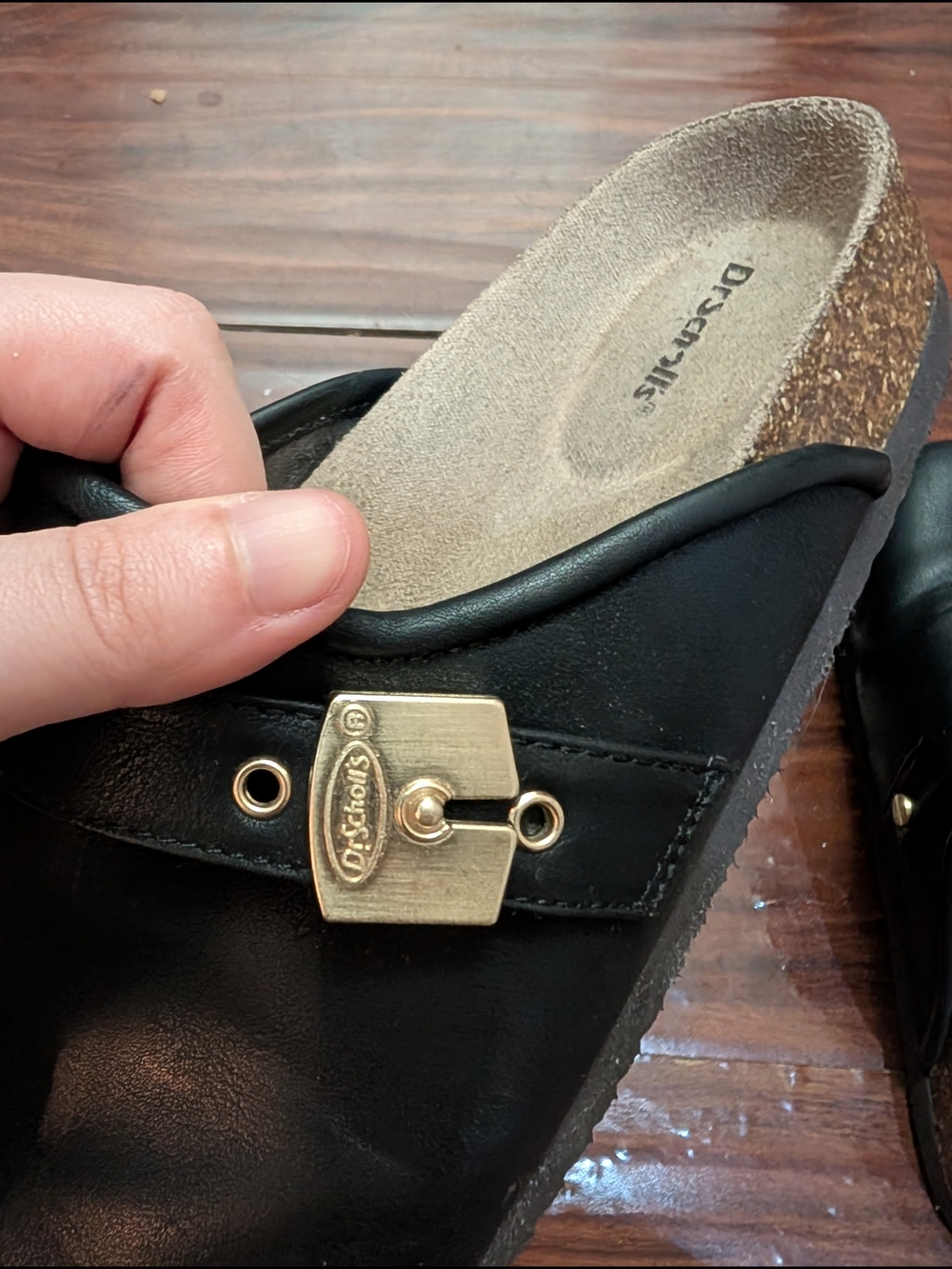 Dr. Scholl's Black Louis Iconic Clogs/Slides - Picture 9 of 16